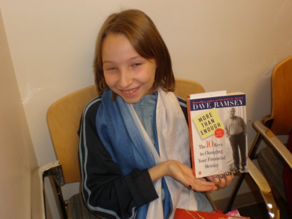 At the pre-surgery visit... A big Dave Ramsey Fan